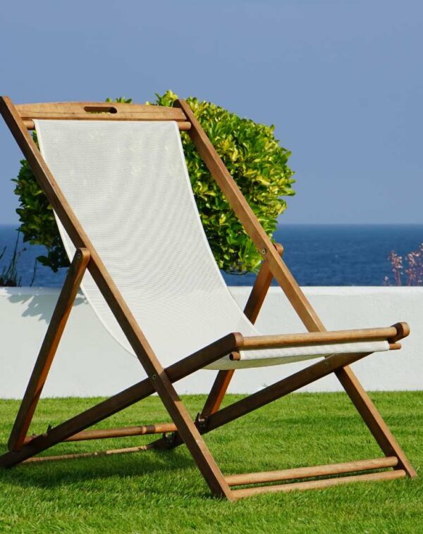 Teak Wood / Rattan Sun Loungers - Image 3