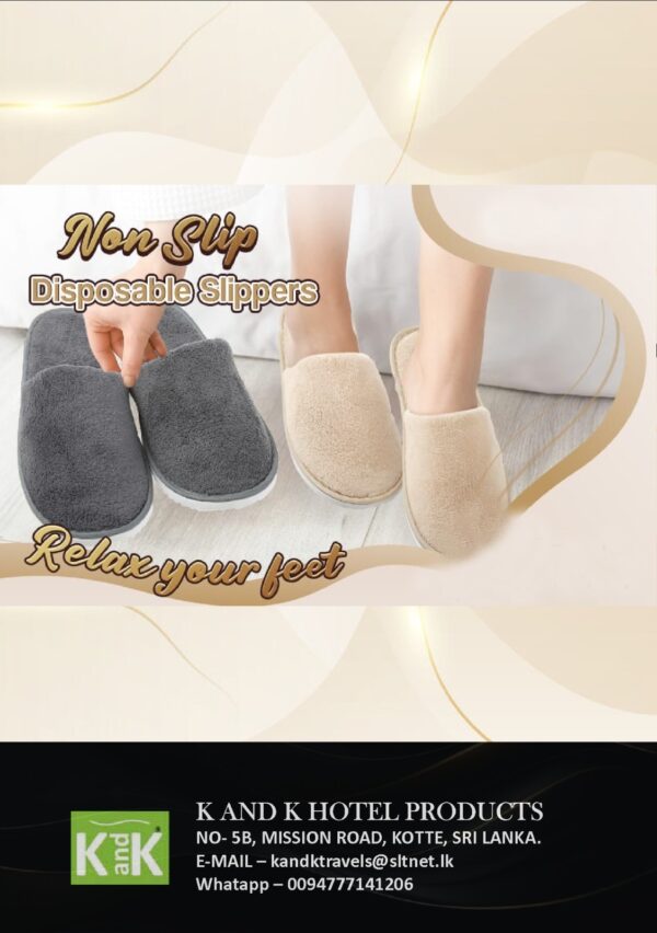 Hotel bedroom slippers - Image 7