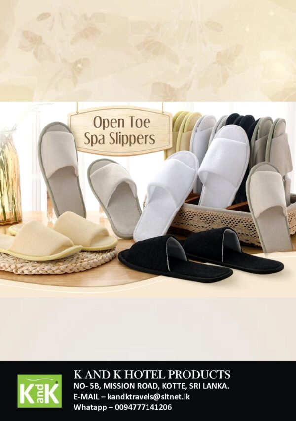 Hotel bedroom slippers